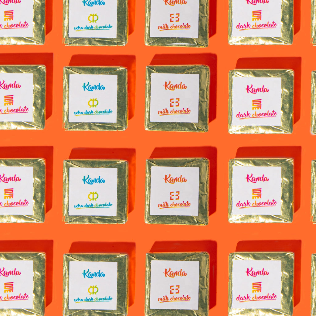 Milk 38% Chocolate Mini's | 5 Mini Squares | 1 Sleeve