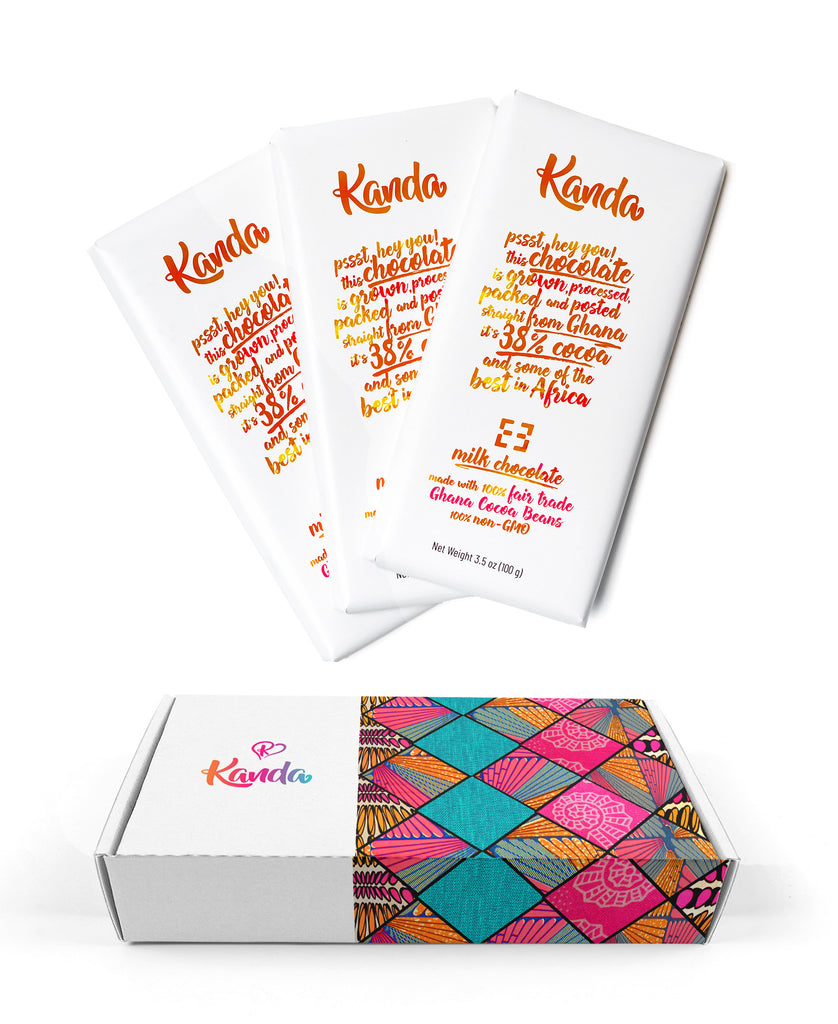 Milk Chocolate Trio | African Print Box