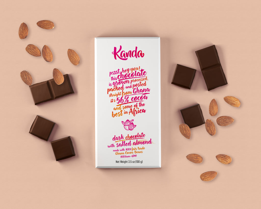 Dark Chocolate with Salted Almond | 10 Bars [Wholesale]