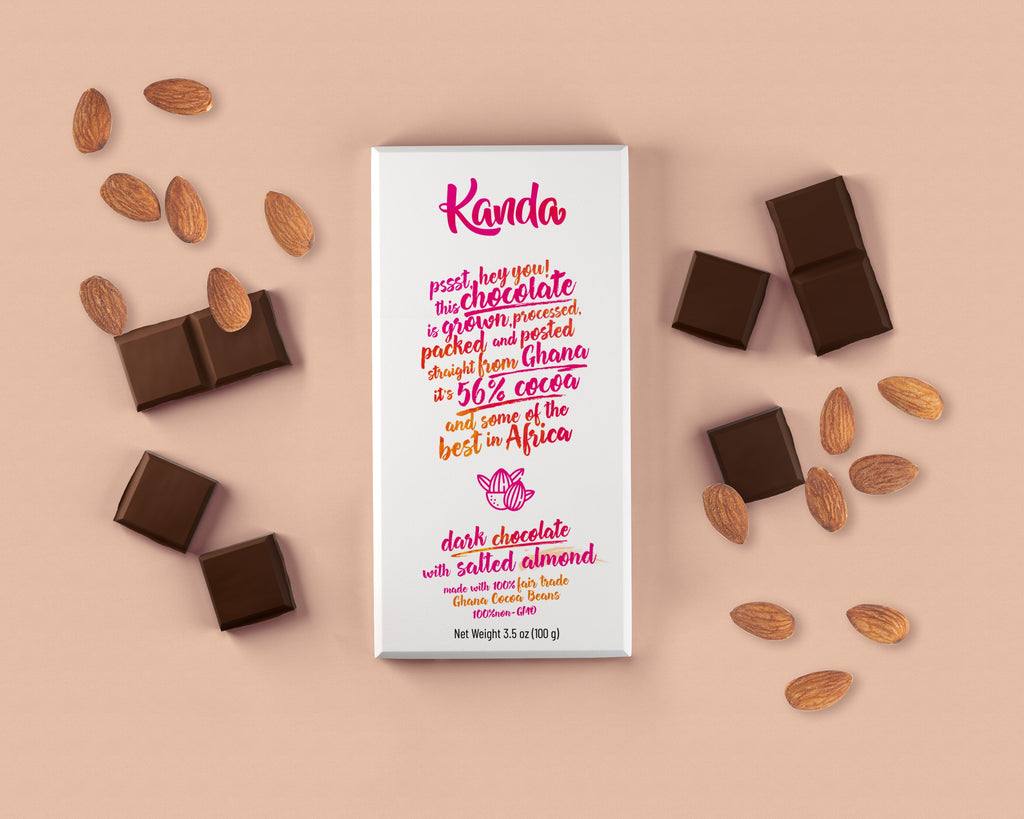 Dark Chocolate with Salted Almond | 10 Bars