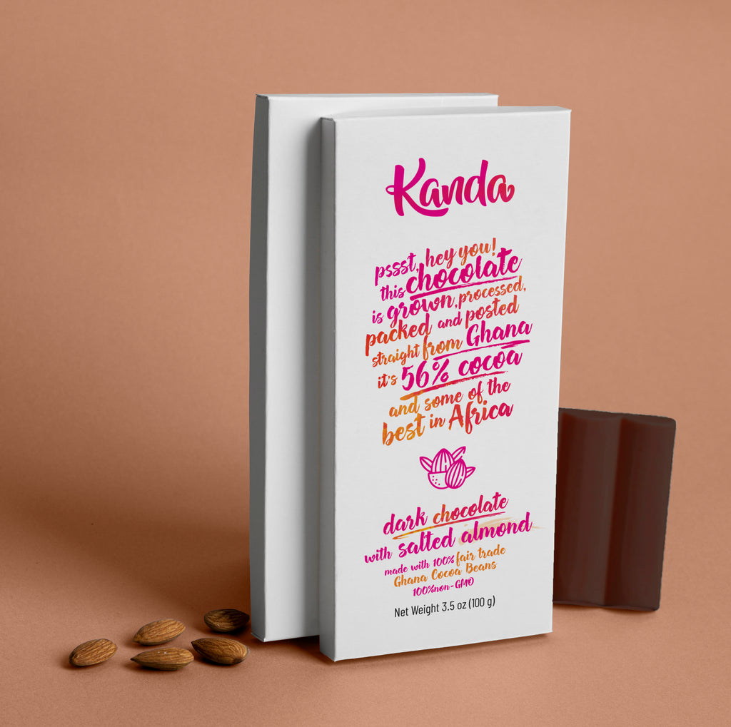 Dark Chocolate with Salted Almond | 10 Bars [Wholesale]