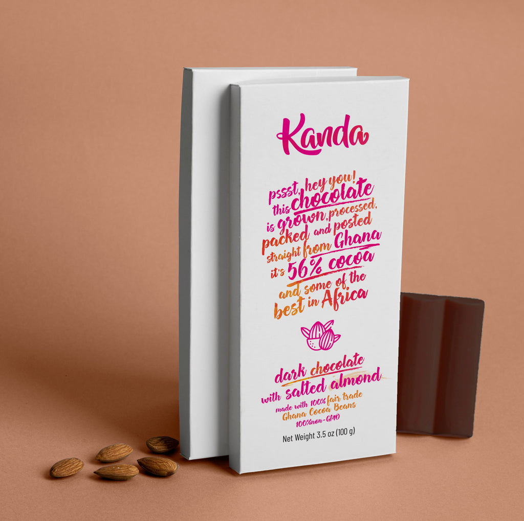 Dark Chocolate with Salted Almond | 10 Bars