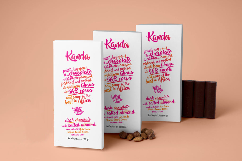 Dark Chocolate with Salted Almond | 10 Bars