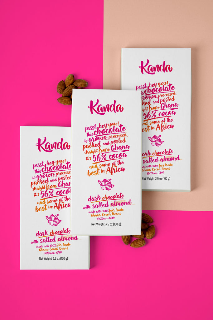 Dark Chocolate with Salted Almond | 10 Bars